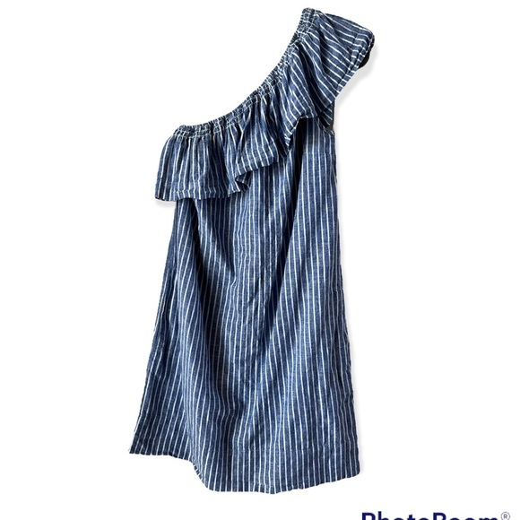 Madewell One Shoulder Ruffle Dress Size XXS - Picture 1 of 7